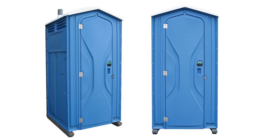 Long-term porta potty units on site in Stillwater, Oklahoma